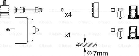 BOSCH 0 356 912 810 - Kit de câbles d'allumage cwaw.fr