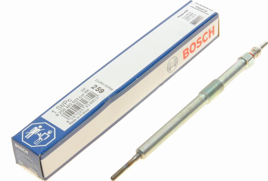 BOSCH 0 250 403 022 - Bougie de préchauffage cwaw.fr