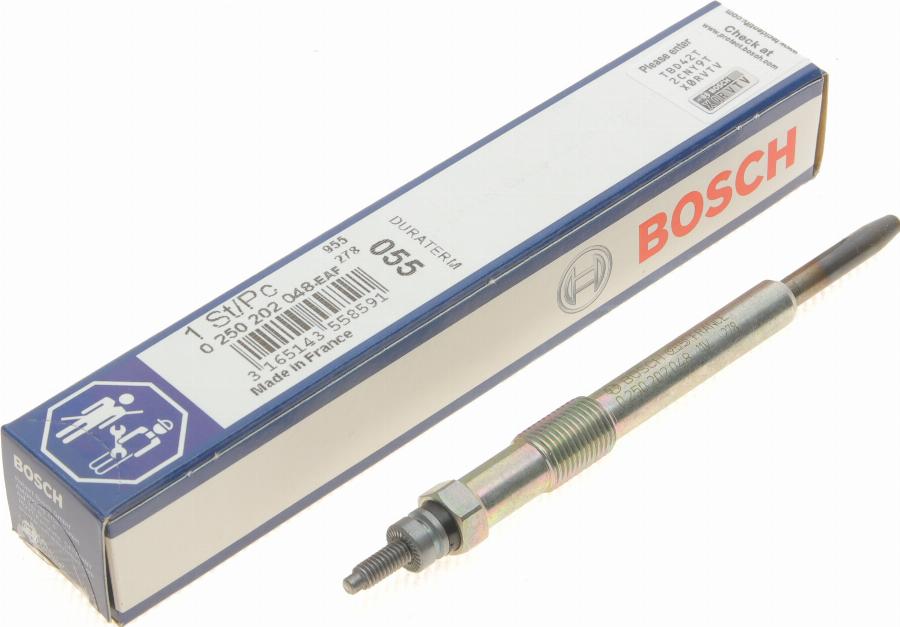 BOSCH 0 250 202 048 - Bougie de préchauffage cwaw.fr