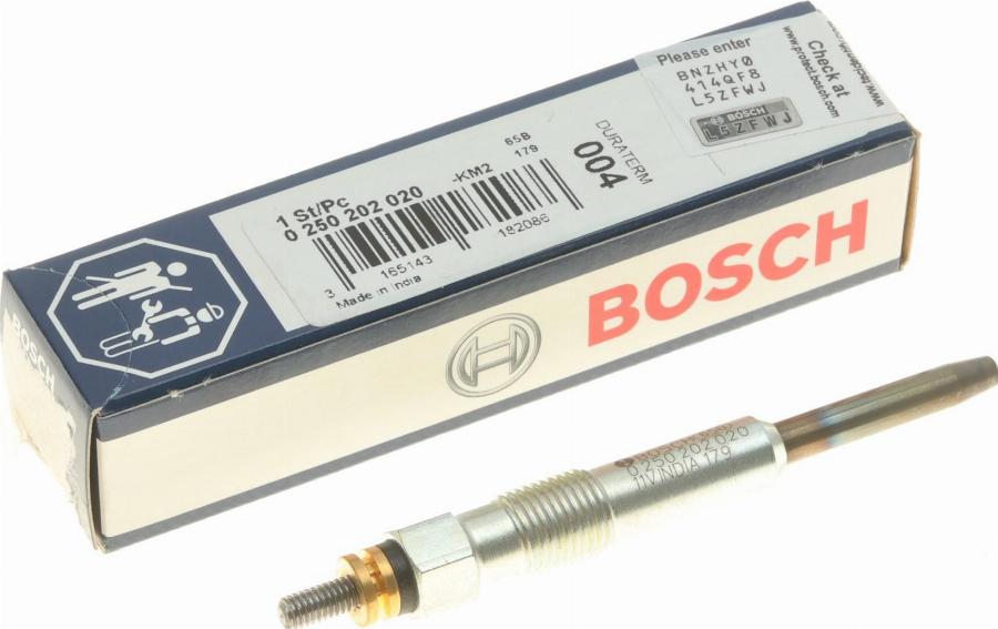 BOSCH 0 250 202 020 - Bougie de préchauffage cwaw.fr