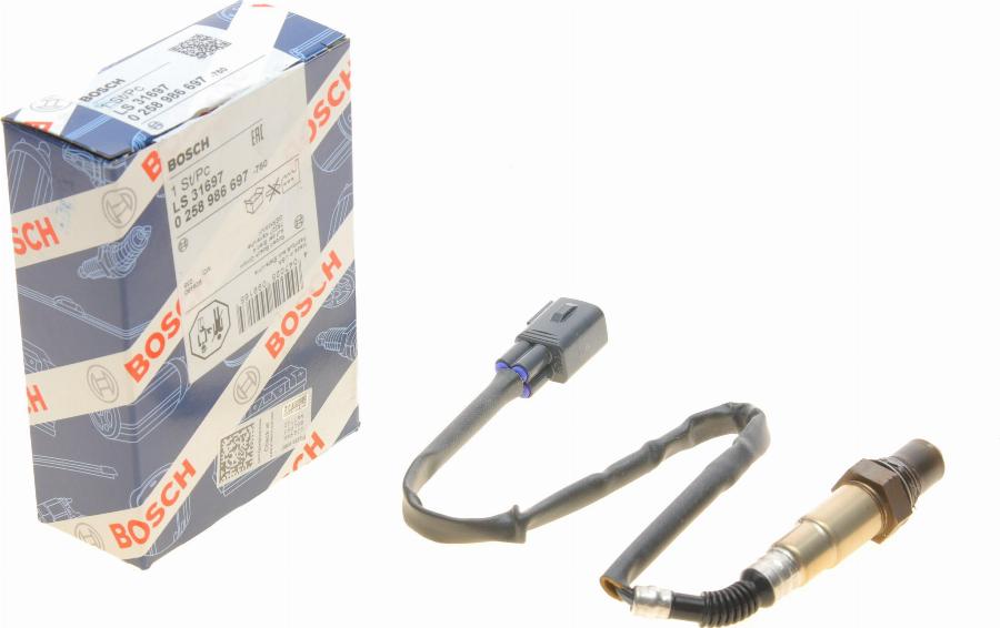 BOSCH 0 258 986 697 - Sonde lambda cwaw.fr