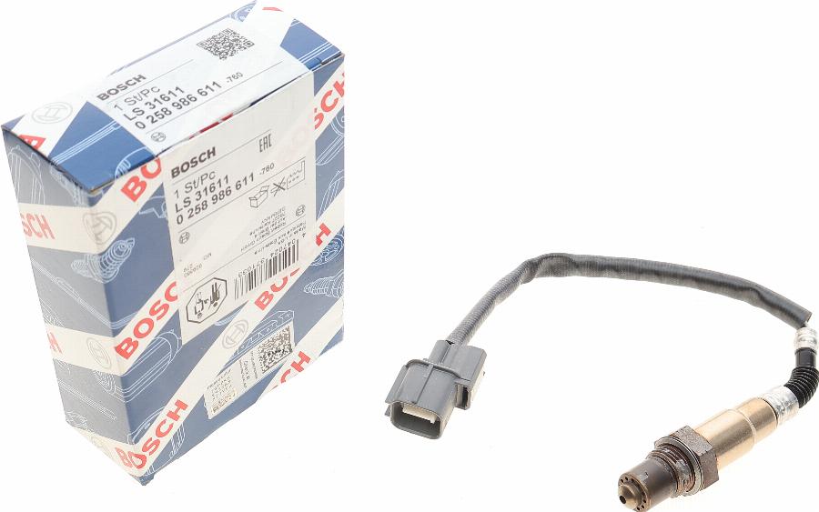 BOSCH 0 258 986 611 - Sonde lambda cwaw.fr