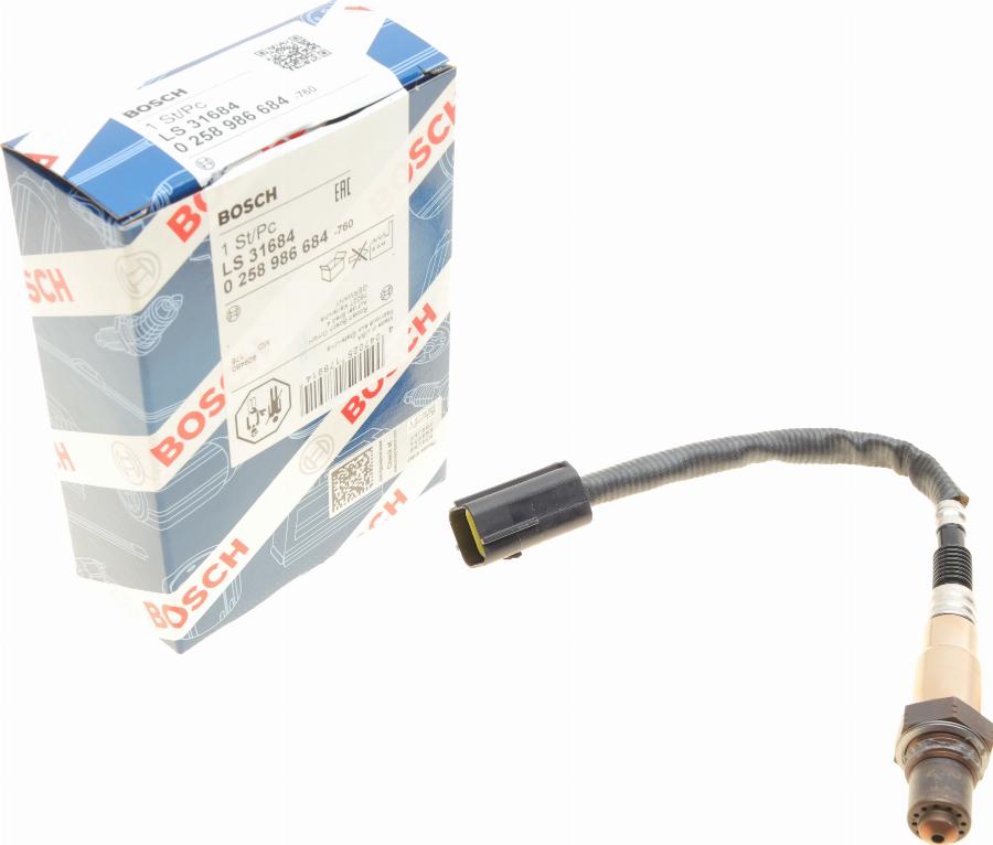 BOSCH 0 258 986 684 - Sonde lambda cwaw.fr