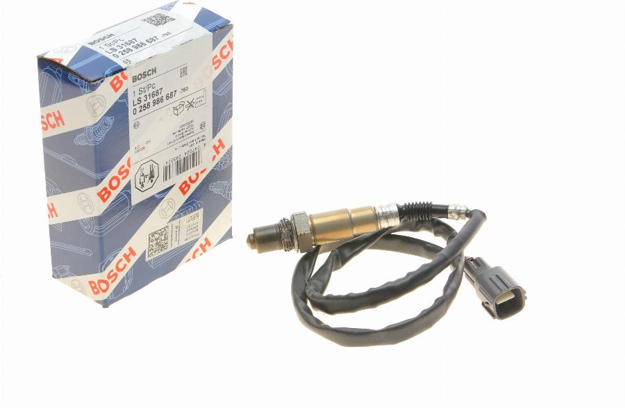 BOSCH 0 258 986 687 - Sonde lambda cwaw.fr