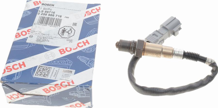 BOSCH 0 258 986 716 - Sonde lambda cwaw.fr