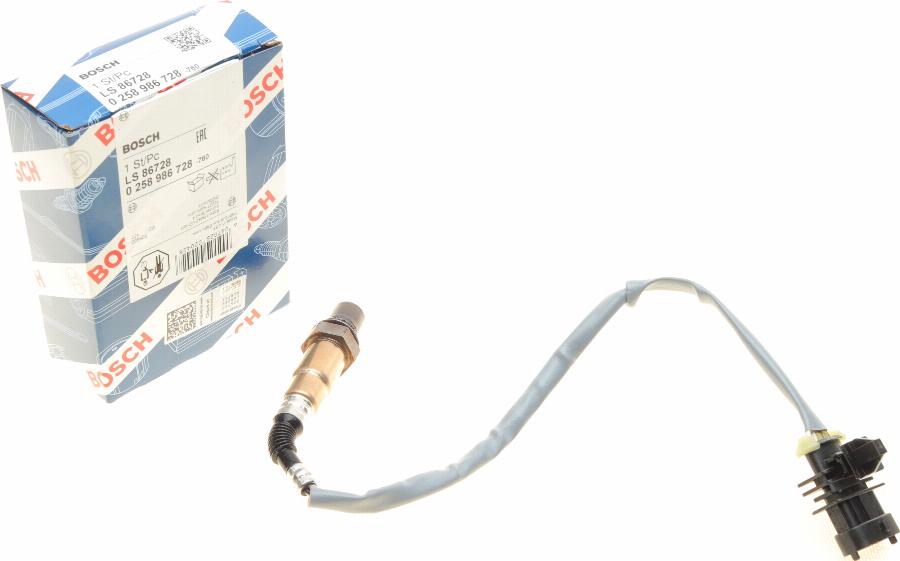 BOSCH 0 258 986 728 - Sonde lambda cwaw.fr