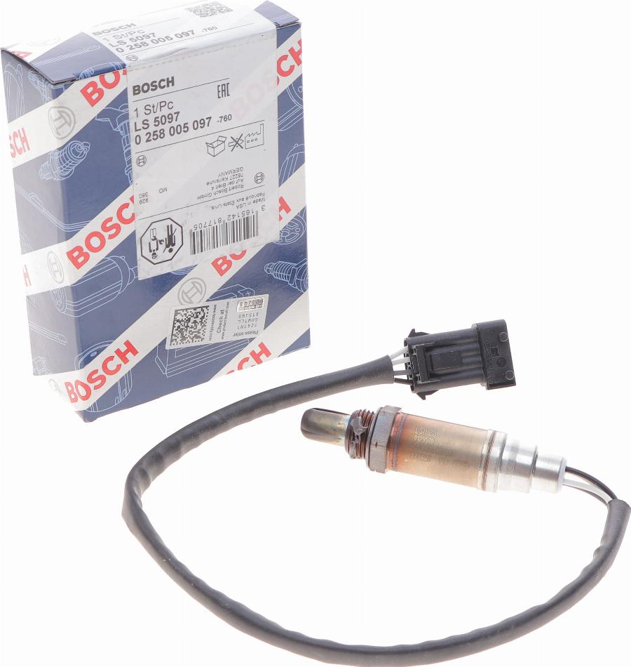 BOSCH 0 258 005 097 - Sonde lambda cwaw.fr