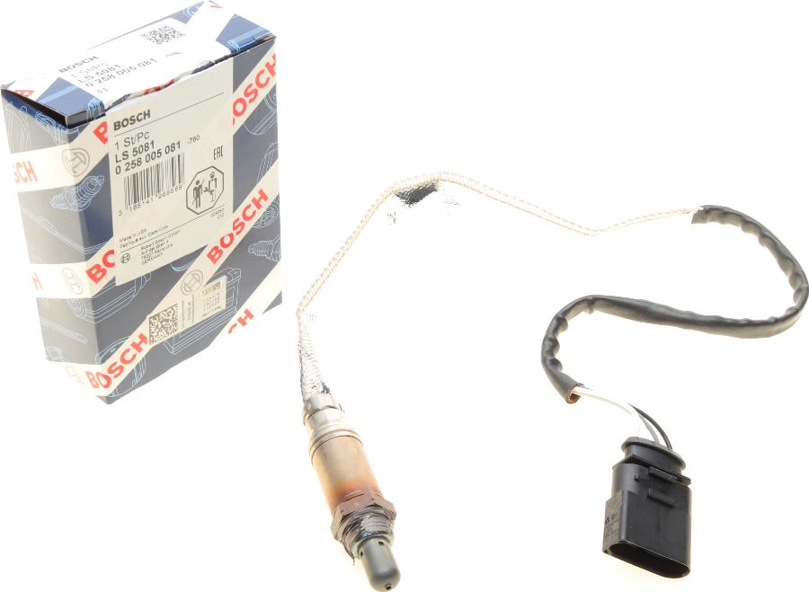 BOSCH 0 258 005 081 - Sonde lambda cwaw.fr