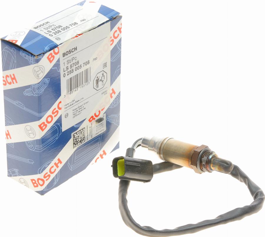 BOSCH 0 258 005 708 - Sonde lambda cwaw.fr