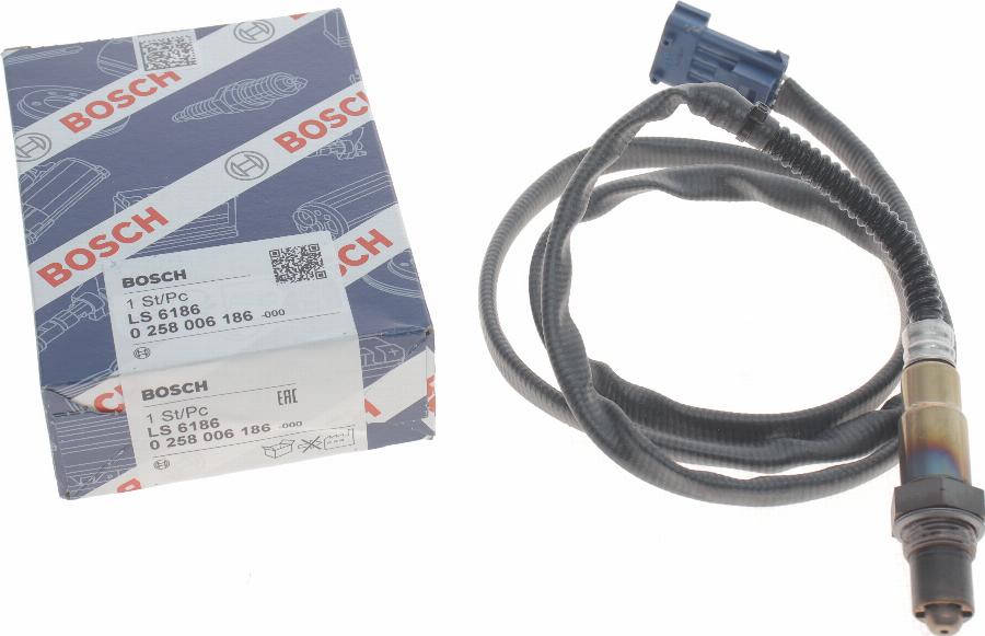 BOSCH 0 258 006 186 - Sonde lambda cwaw.fr