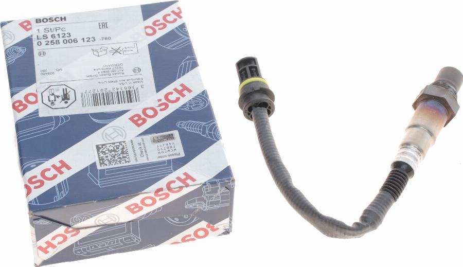 BOSCH 0 258 006 123 - Sonde lambda cwaw.fr