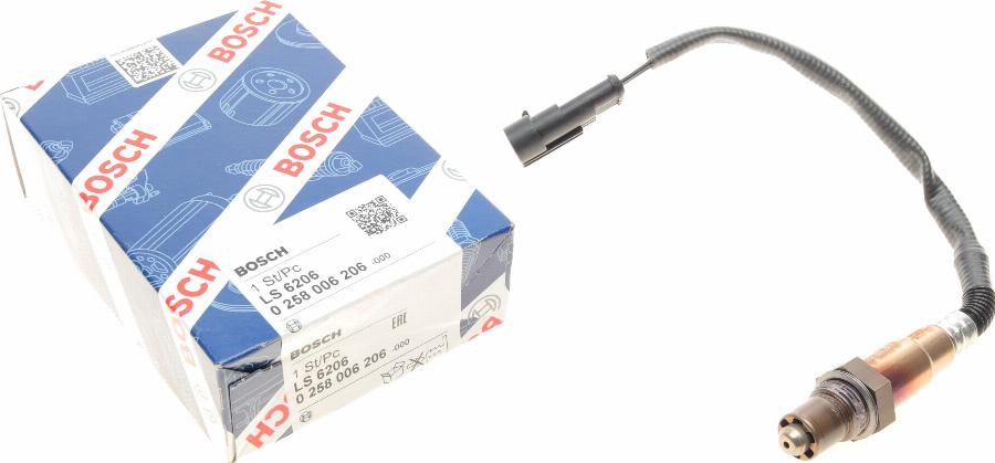 BOSCH 0258006206 - Sonde lambda cwaw.fr