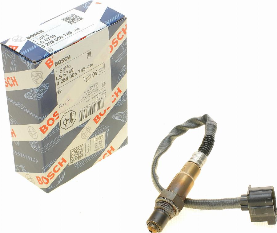 BOSCH 0 258 006 749 - Sonde lambda cwaw.fr