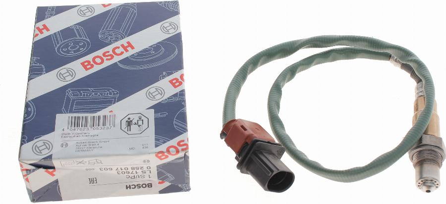 BOSCH 0 258 017 603 - Sonde lambda cwaw.fr