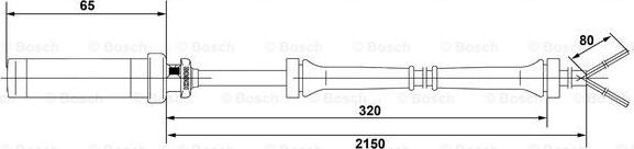 BOSCH 0 265 004 009 - Capteur, vitesse de roue cwaw.fr