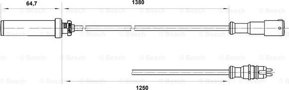 BOSCH 0 265 004 016 - Capteur, vitesse de roue cwaw.fr