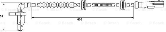 BOSCH 0 265 008 294 - Capteur, vitesse de roue cwaw.fr