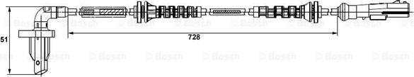 BOSCH 0 265 008 295 - Capteur, vitesse de roue cwaw.fr