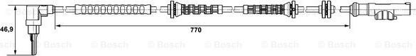 BOSCH 0 265 007 671 - Capteur, vitesse de roue cwaw.fr