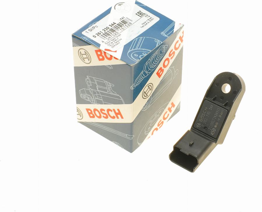 BOSCH 0 261 230 344 - Capteur, pression du tuyau d'admission cwaw.fr