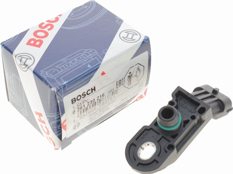 BOSCH 0261230216 - Capteur, pression du tuyau d'admission cwaw.fr