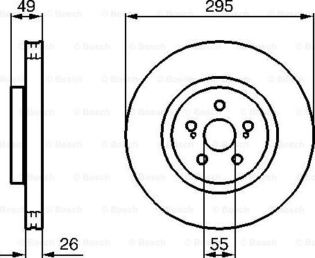 BOSCH 0 204 173 009 - Disque de frein cwaw.fr