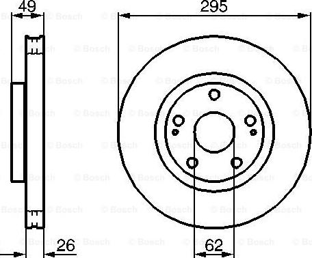 BOSCH 0 204 173 008 - Disque de frein cwaw.fr