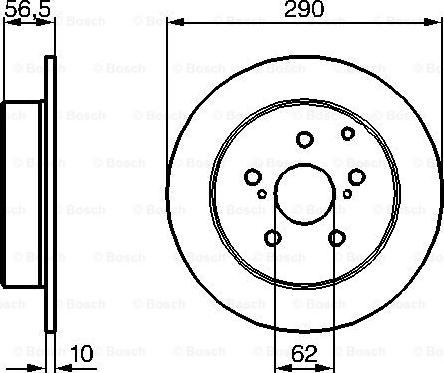 BOSCH 0 204 173 007 - Disque de frein cwaw.fr