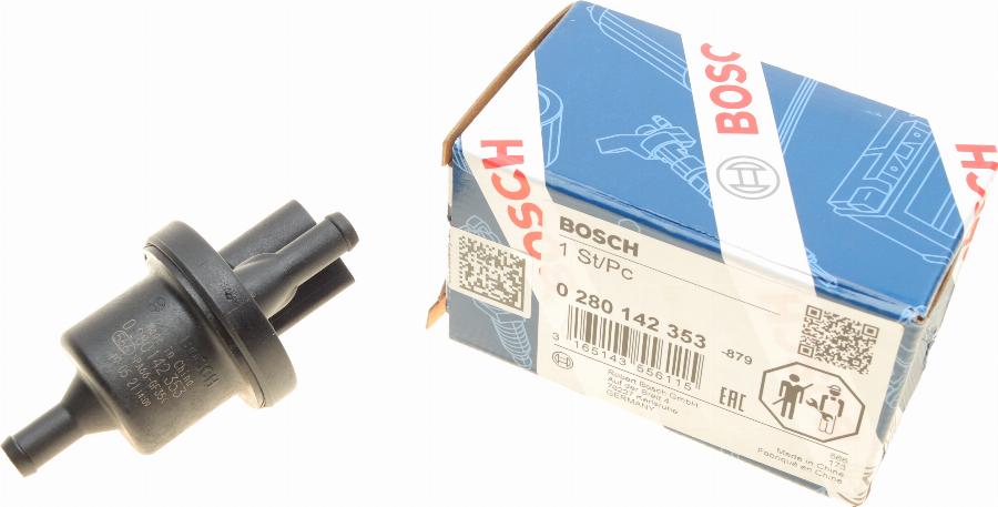 BOSCH 0 280 142 353 - Soupape de ventilation, réservoir de carburant cwaw.fr