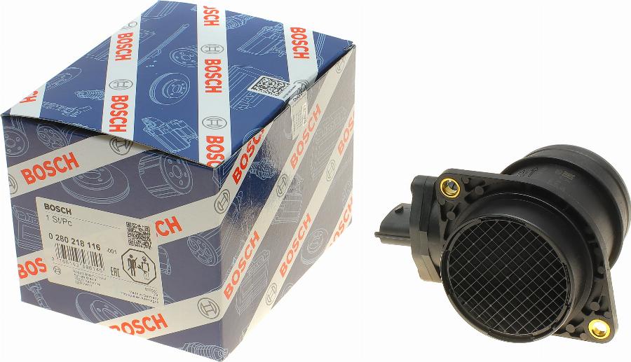 BOSCH 0 280 218 116 - Débitmètre de masse d'air cwaw.fr