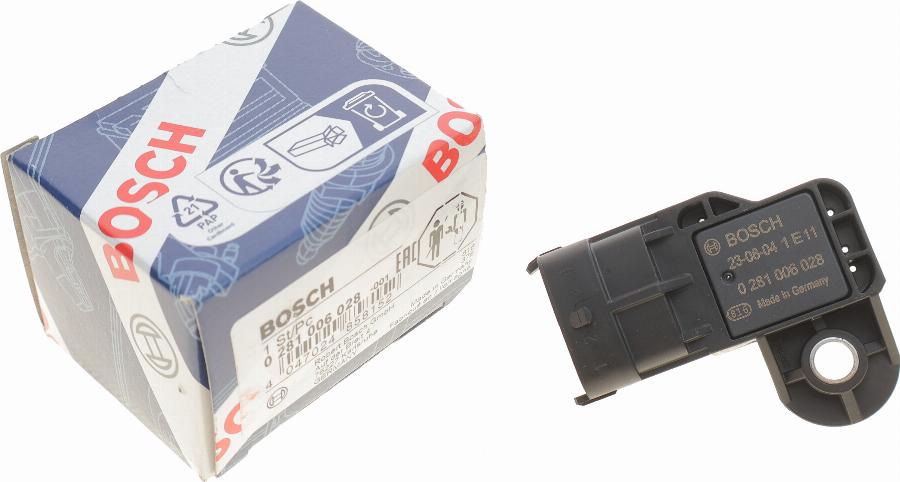 BOSCH 0281006028 - Capteur, pression de suralimentation cwaw.fr