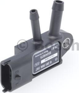 BOSCH 0 281 006 287 - Capteur, pression des gaz échappement cwaw.fr