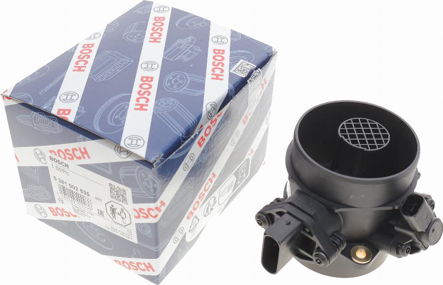 BOSCH 0 281 002 535 - Débitmètre de masse d'air cwaw.fr