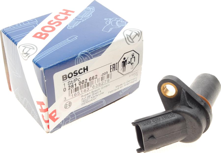 BOSCH 0 281 002 662 - Capteur d'angle, vilebrequin cwaw.fr