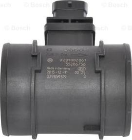 BOSCH 0 281 002 861 - Débitmètre de masse d'air cwaw.fr