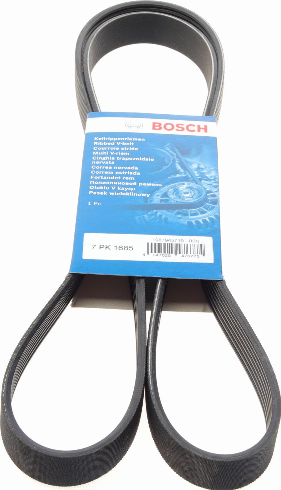 BOSCH 1 987 945 719 - Courroie trapézoïdale à nervures cwaw.fr