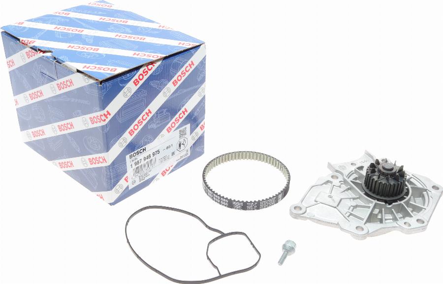 BOSCH 1 987 946 975 - Pompe à eau + kit de courroie de distribution cwaw.fr