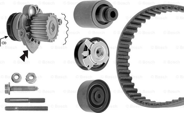 BOSCH 1 987 946 418 - Pompe à eau + kit de courroie de distribution cwaw.fr