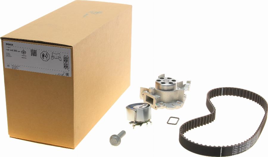 BOSCH 1 987 946 393 - Pompe à eau + kit de courroie de distribution cwaw.fr