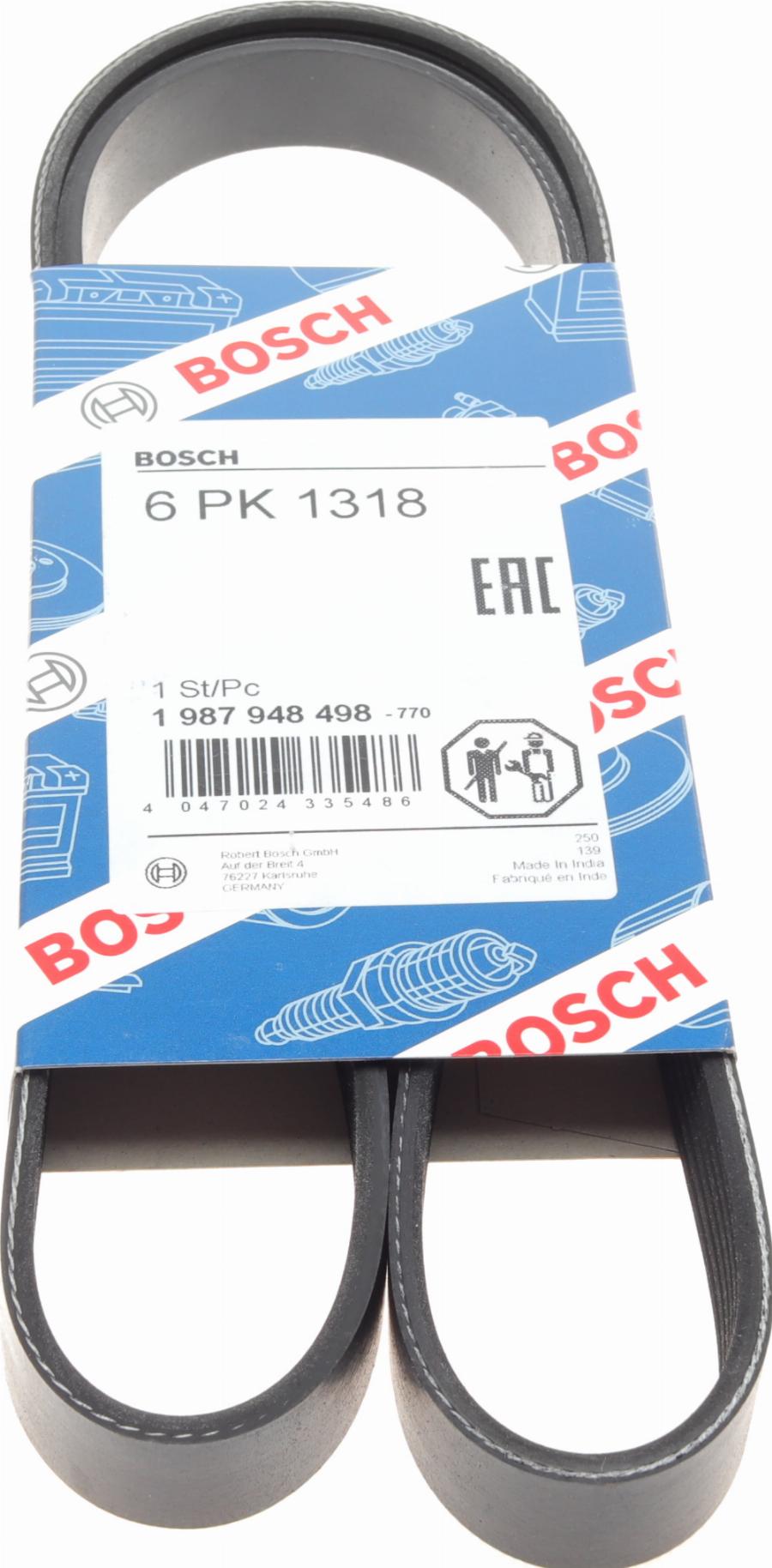 BOSCH 1 987 948 498 - Courroie trapézoïdale à nervures cwaw.fr