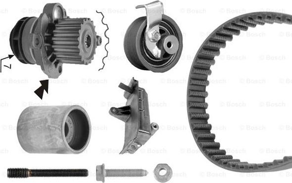 BOSCH 1 987 948 867 - Pompe à eau + kit de courroie de distribution cwaw.fr