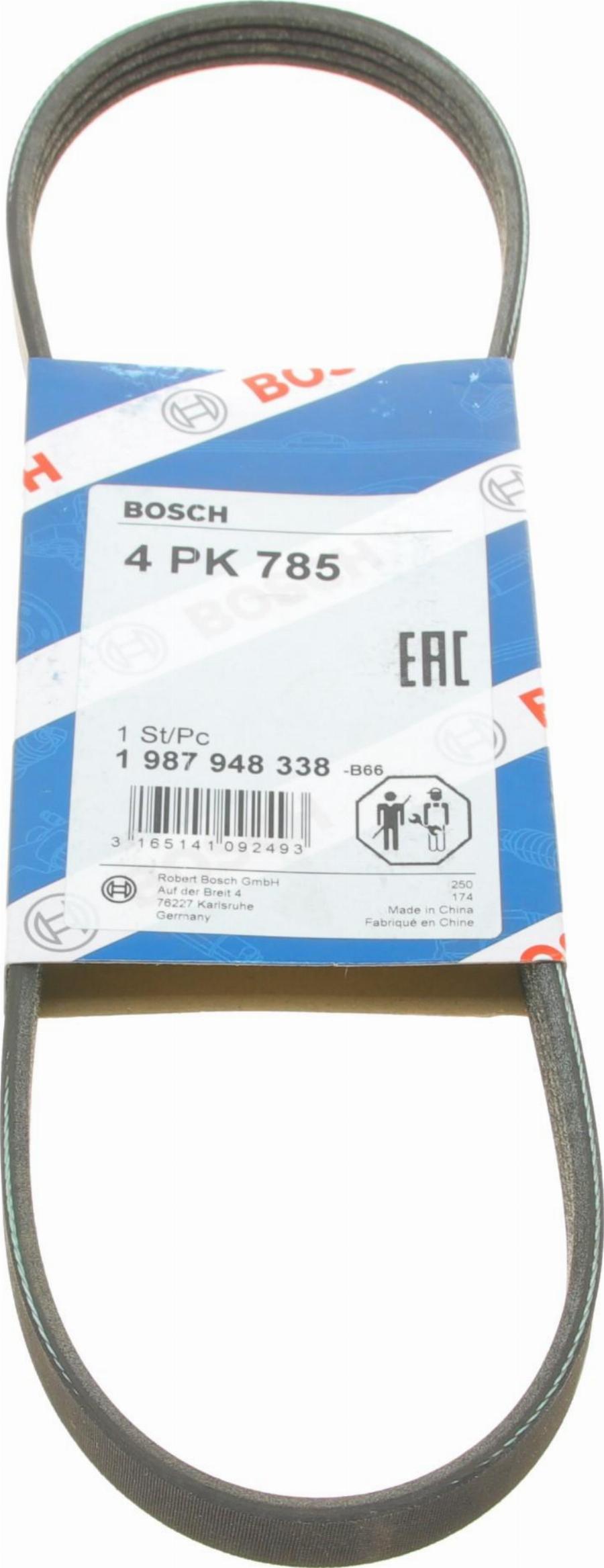 BOSCH 1 987 948 338 - Courroie trapézoïdale à nervures cwaw.fr