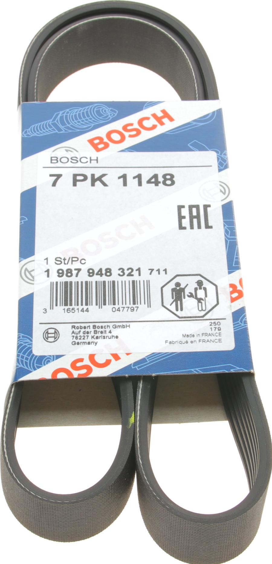 BOSCH 1 987 948 321 - Courroie trapézoïdale à nervures cwaw.fr