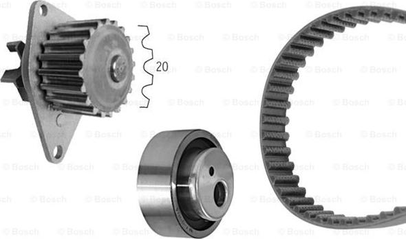 BOSCH 1 987 948 701 - Pompe à eau + kit de courroie de distribution cwaw.fr