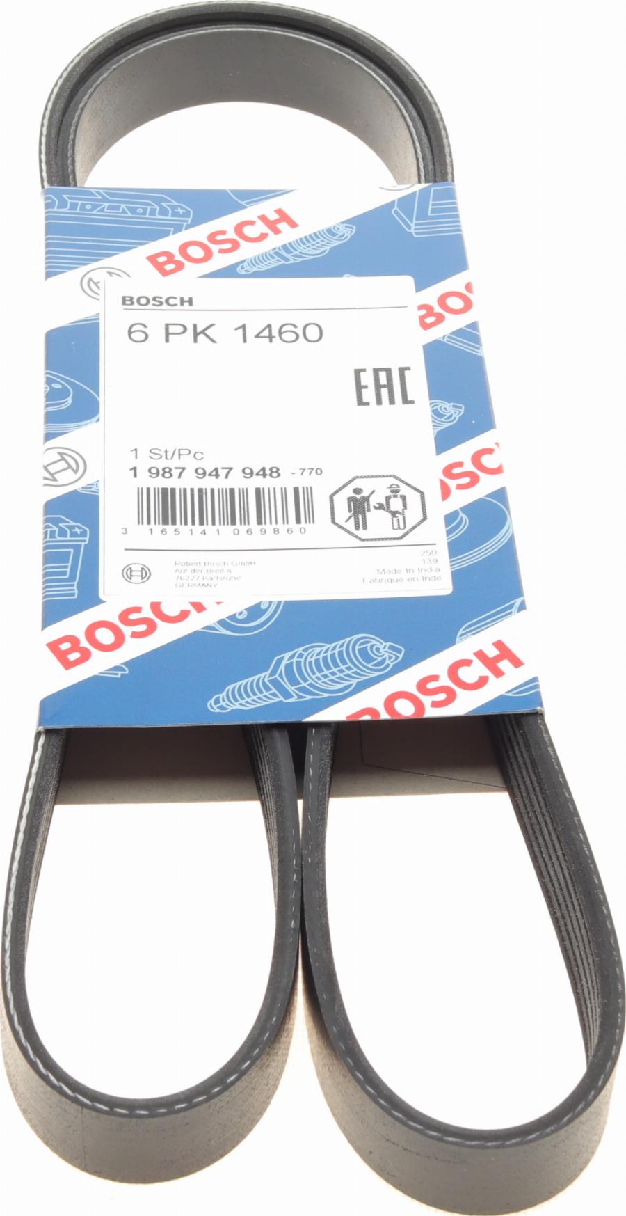 BOSCH 1 987 947 948 - Courroie trapézoïdale à nervures cwaw.fr