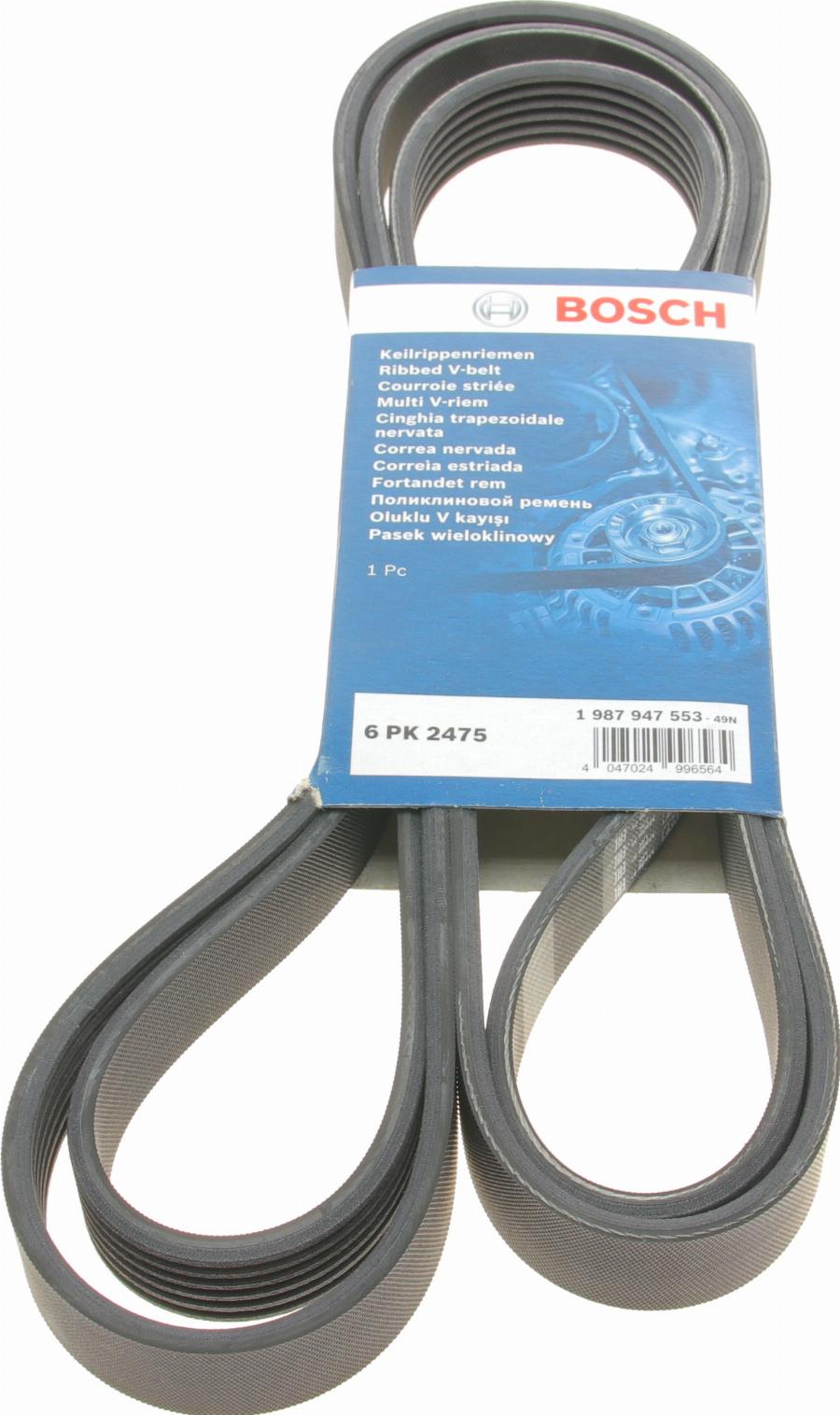 BOSCH 1 987 947 553 - Courroie trapézoïdale à nervures cwaw.fr