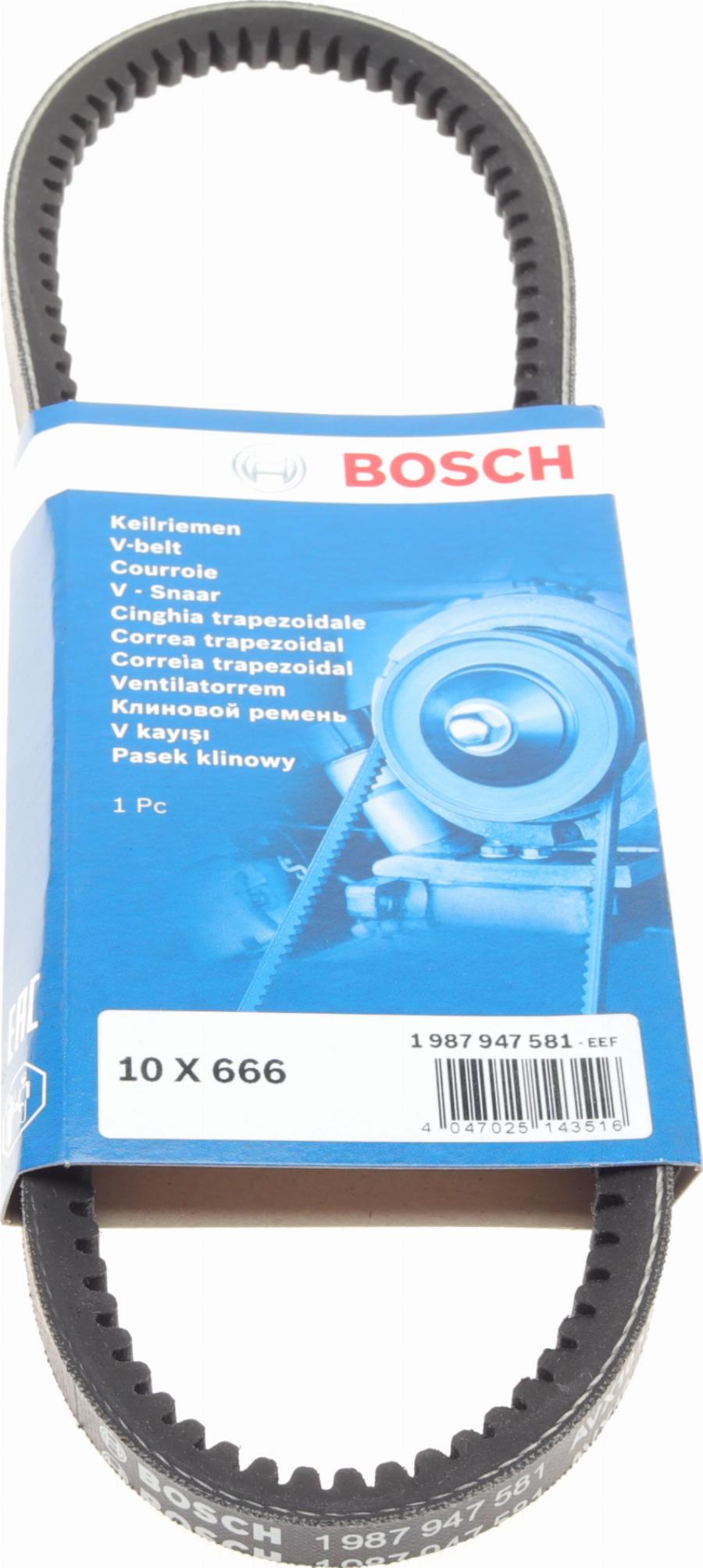 BOSCH 1 987 947 581 - Courroie trapézoïdale cwaw.fr