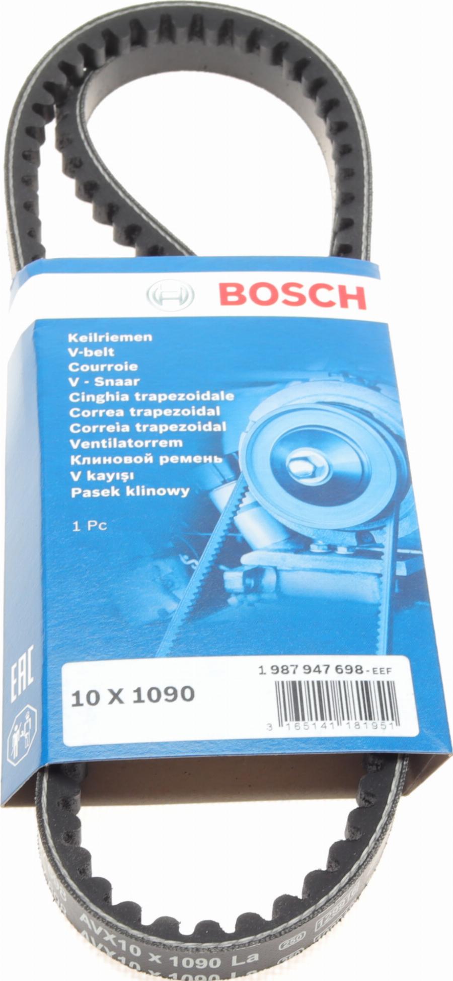 BOSCH 1987947698 - Courroie trapézoïdale cwaw.fr