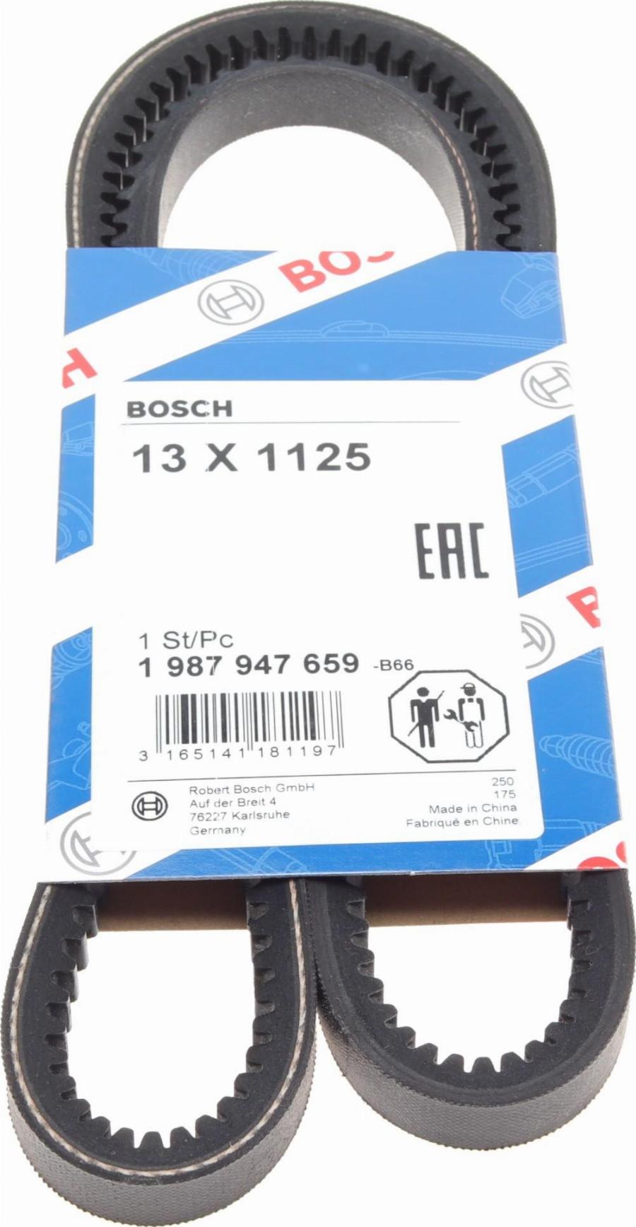 BOSCH 1 987 947 659 - Courroie trapézoïdale cwaw.fr