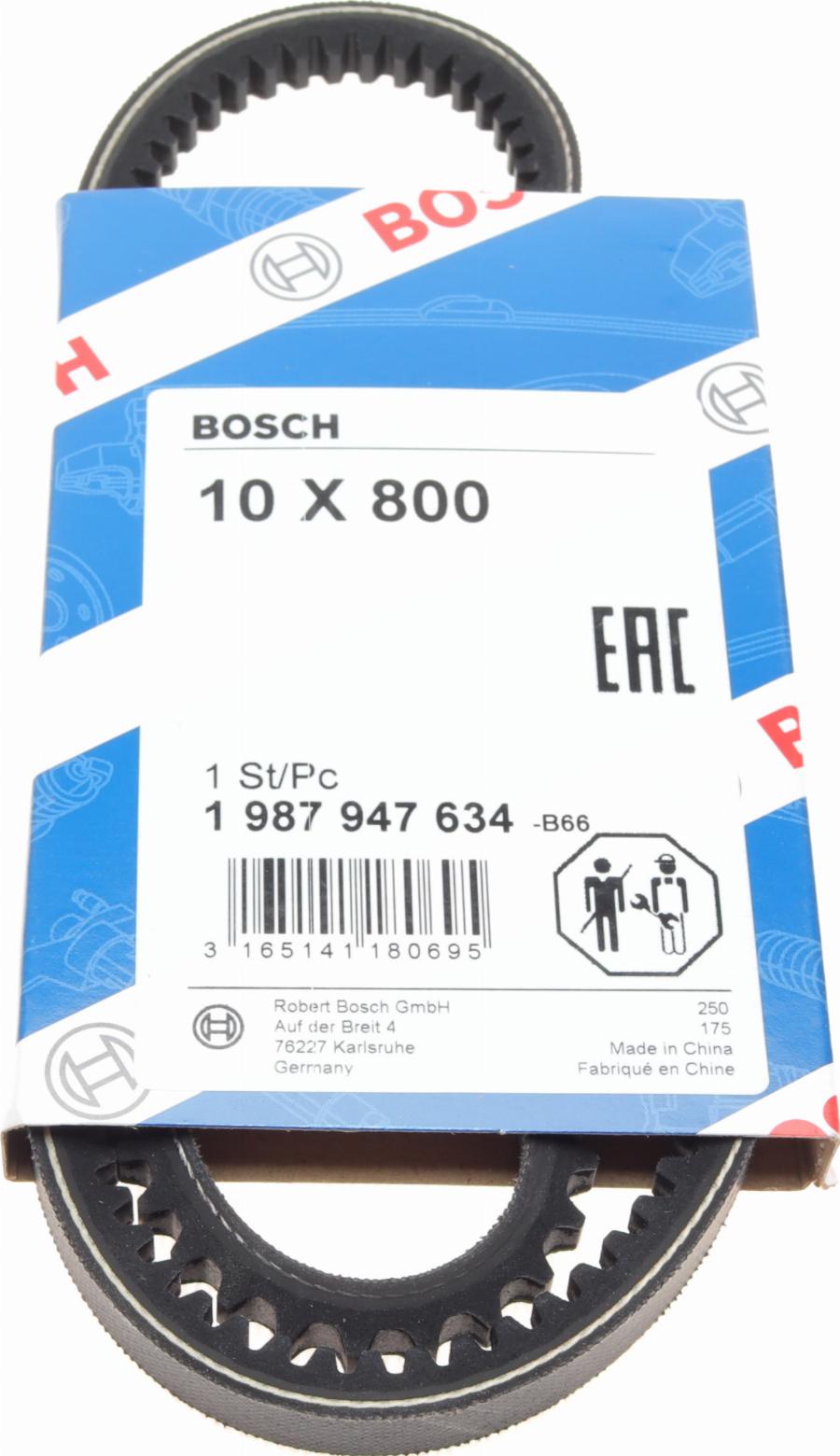 BOSCH 1 987 947 634 - Courroie trapézoïdale cwaw.fr